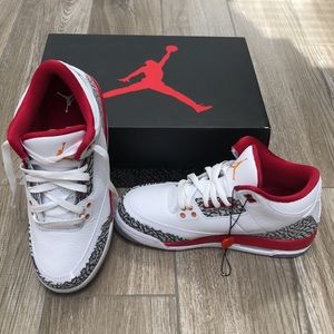 Air Jordan 3 Retro (GS) cardinal red